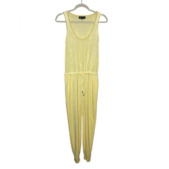 Generation Love Emery Jumpsuit Velour Butter Yellow - Picture 2 of 11